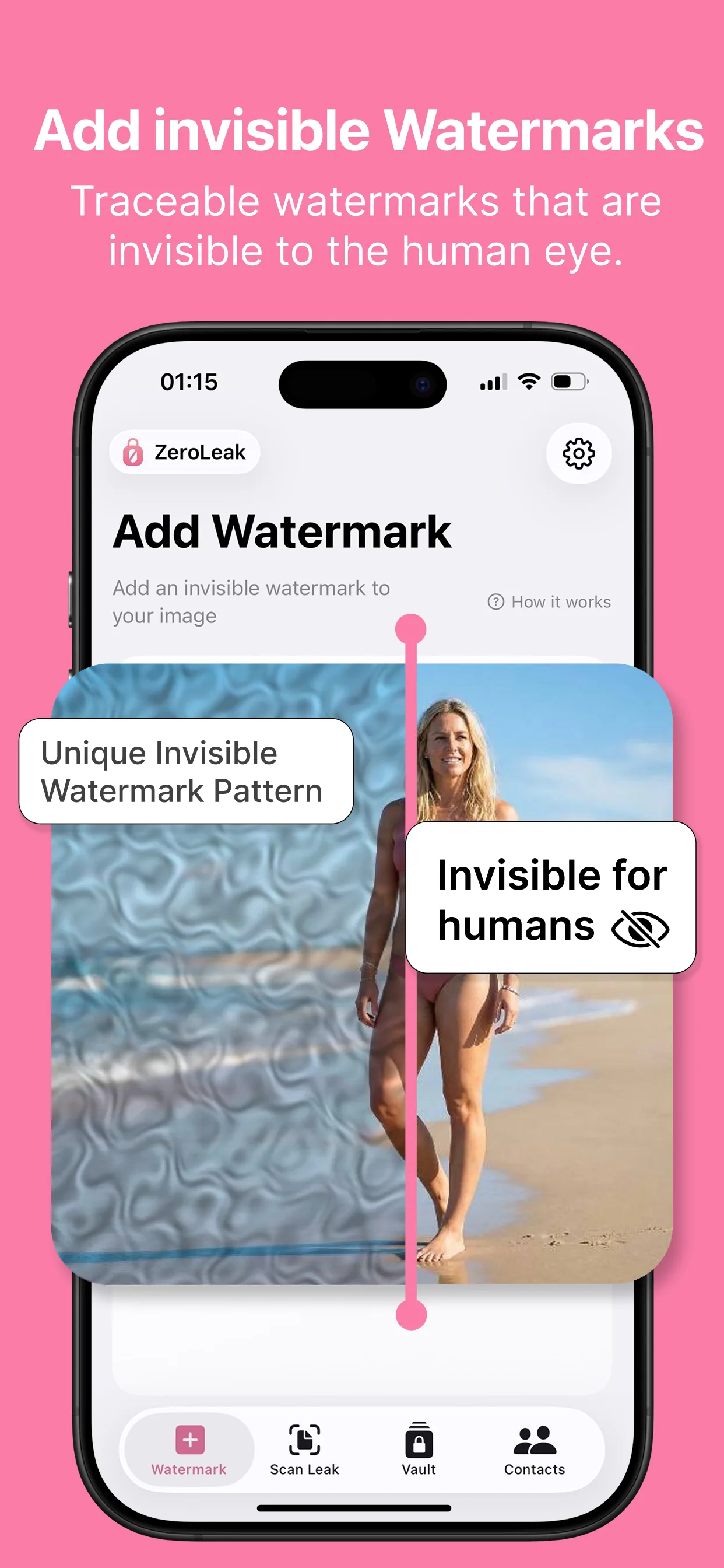 ZeroLeak Schritt Watermark hinzufügen